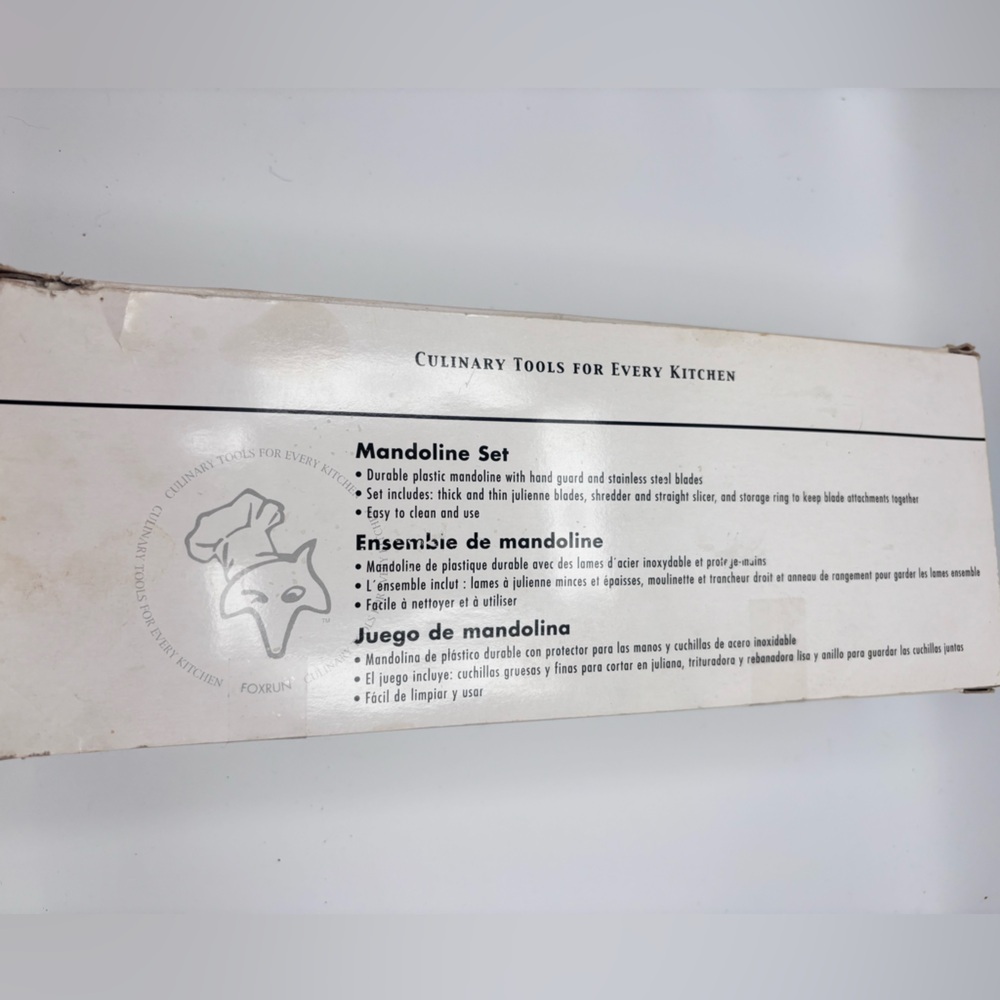 Fox Run Mandoline Slicer Set Safety Holder Blades - Picture 3 of 4